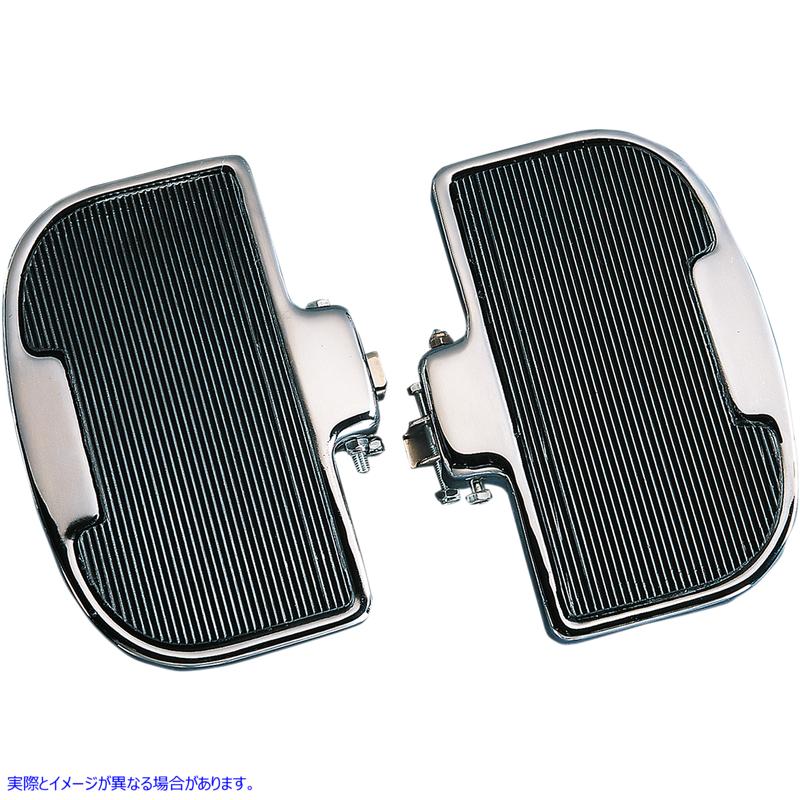 取寄せ 助手席側フロアボード - ブラック/クローム - GL1000/1100 ドラッグスペシャリティーズ Passenger Floorboards - Black/Chrome - GL1000/1100 DS-720233 DS720233