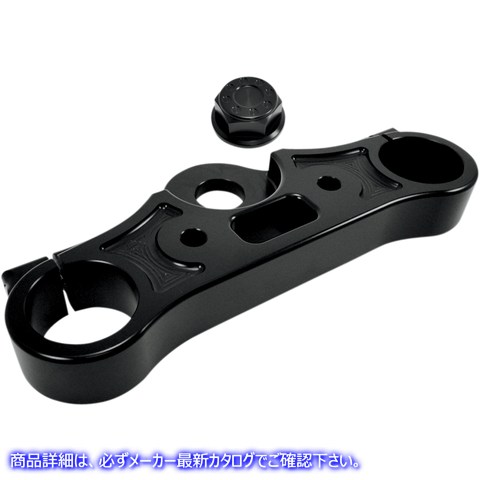 取寄せ アッパートリプルツリー - ブラックアルマイト - 08-16 FXD ジョーカーマシーン Upper Triple Tree - Black Anodized - '08-'16 FXD 10-330B 04080295