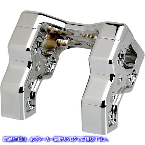 取寄せ ブリッジハンドルバーライザーキット - プルバック - クローム ジョーカーマシーン Bridge Handlebar Riser Kit - Pullback - Chrome 03-866-1C 06020911