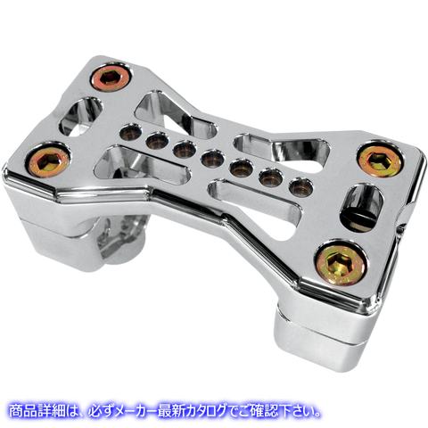 取寄せ シリーズ900 ハンドルバークランプアセンブリ - ハーレーダビッドソン - クローム ジョーカーマシーン Series 900 Handlebar Clamp Assembly - Harley Davidson - Chrome 03-861C 06030267