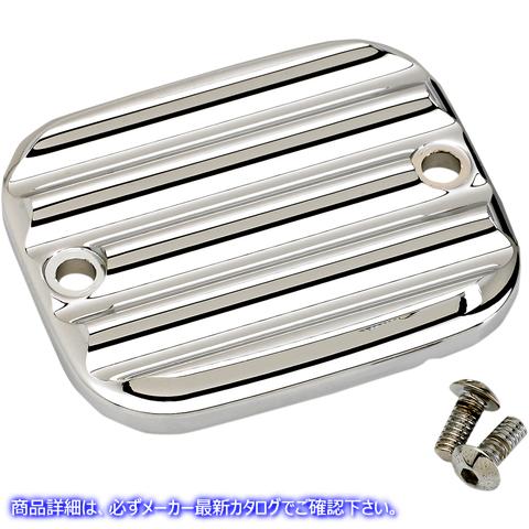 取寄せ マスターシリンダーカバー - ブレーキ - フロント - フィン付き - クローム ジョーカーマシーン Master Cylinder Cover - Brake - Front - Finned - Chrome 951019-3 06110135