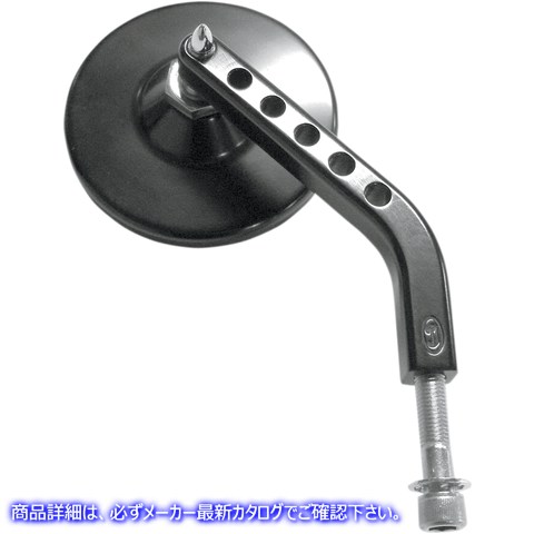 取寄せ ミラー - ViewTech 7 - サイドビュー - 純正 - ブラック - 右 ジョーカーマシーン Mirror - ViewTech 7 - Side View - Stock - Black - Right 03-018R 06400305