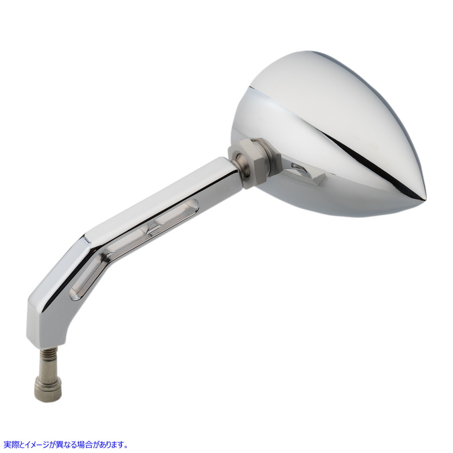 取寄せ ミラー - ViewTech 5 - サイドビュー - ティアドロップ - クローム ジョーカーマシーン Mirror - ViewTech 5 - Side View - Teardrop - Chrome 03-011 06401379