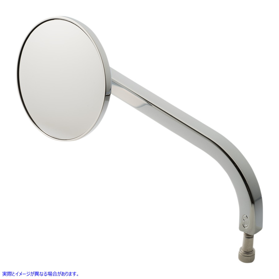 取寄せ ミラー - No.7 スタンダード - サイドビュー - ラウンド - クローム - 左 ジョーカーマシーン Mirror - No. 7 Standard - Side View - Round - Chrome - Left 03-050-3L 06401507