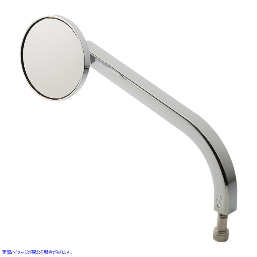 取寄せ ミラー - No.2 スタンダード - サイドビュー - ラウンド - クローム - 左 ジョーカーマシーン Mirror - No. 2 Standard - Side View - Round - Chrome - Left 03-052-3L 06401515