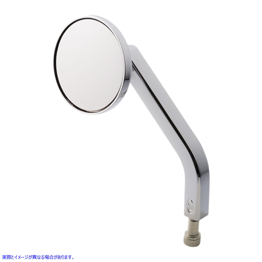 取寄せ No. 2 OEソリッドラウンドミラー - クローム - 左 ジョーカーマシーン No. 2 OE Solid Round Mirror - Chrome - Left 03-053-3L 06401519