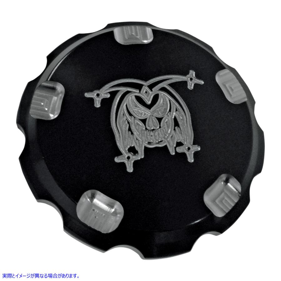 取寄せ ガスキャップ - ジョーカー - ブラック - ハーレーダビッドソン ジョーカーマシーン Gas Cap - Joker - Black - Harley-Davidson 10-441B 07030352