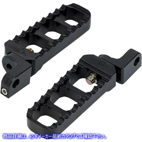 取寄せ 調整可能な鋸歯状ロングフットペグ - ブラック - XL ジョーカーマシーン Adjustable Serrated Long Footpegs - Black - XL 08-61-3B 16201618