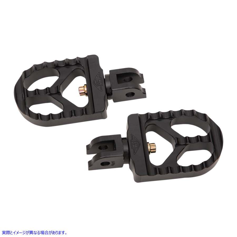 取寄せ 鋸歯状フットペグ - ブラック - ショート ジョーカーマシーン Serrated Footpegs - Black - Short 08-57-6B 16201904