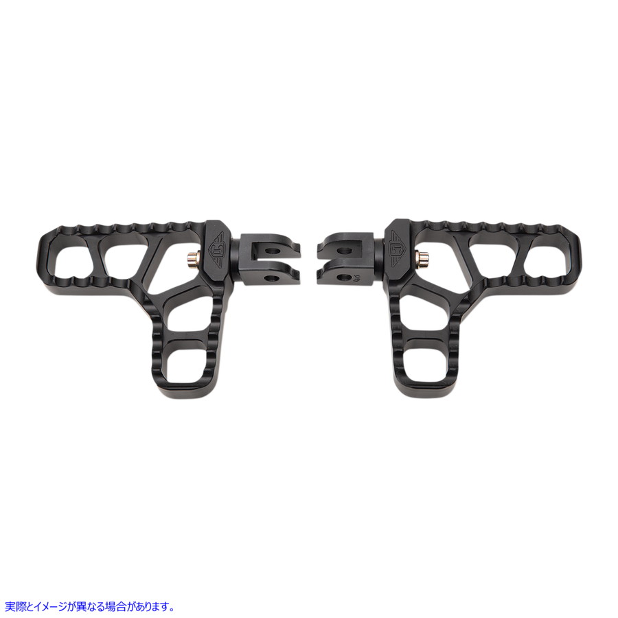 取寄せ 鋸歯状ヒールペグ - ブラック - ハーレーダビッドソン ジョーカーマシーン Serrated Heel Pegs - Black - Harley-Davidson 08-62-6B 16201912