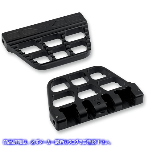 取寄せ 鋸歯状のパッセンジャーの床板 ジョーカーマシーン Serrated Passenger Floorboard - Black 08-645-1B 16210808