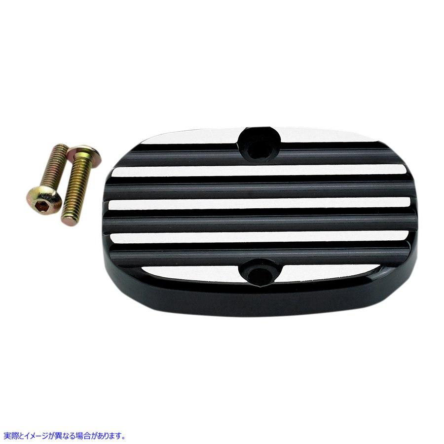 取寄せ マスターシリンダーカバー - フィン付き - ブラック - FL ジョーカーマシーン Master Cylinder Cover - Finned - Black - FL 08-008B 17310548
