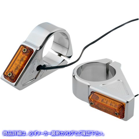 取寄せ LEDターンシグナル - 39 mm - クローム ジョーカーマシーン LED Turn Signals - 39 mm - Chrome 05-300-3 20201450