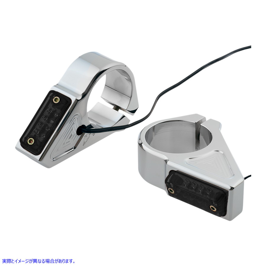 取寄せ ウィンカー - 39 mm - アンバー - クローム ジョーカーマシーン Turn Signal - 39 mm - Amber - Chrome 05-303-3 20201998