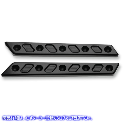 取寄せ サドルバッグラッチインサート - ブラック ジョーカーマシーン Saddlebag Latch Inserts - Black 04-505-1 35011257