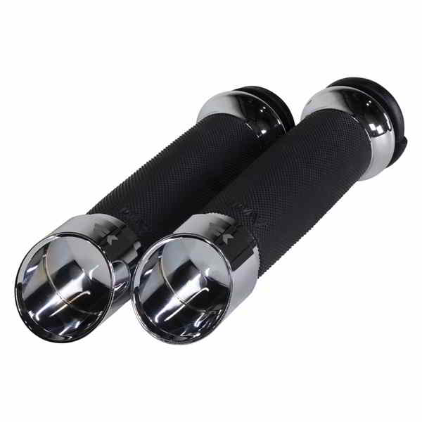 取寄せ グリップ - エッジ - カスタムコンター - TBW - クローム クロームワークス Grips - Edge - Custom Contour - TBW - Chrome 500160 06302837