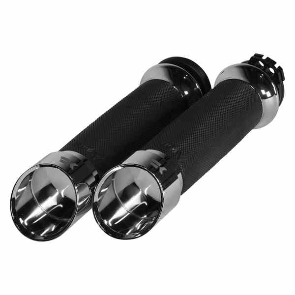 取寄せ グリップ - エッジ - カスタムコンター - ケーブル - クローム クロームワークス Grips - Edge - Custom Contour - Cable - Chrome 500260 06302845