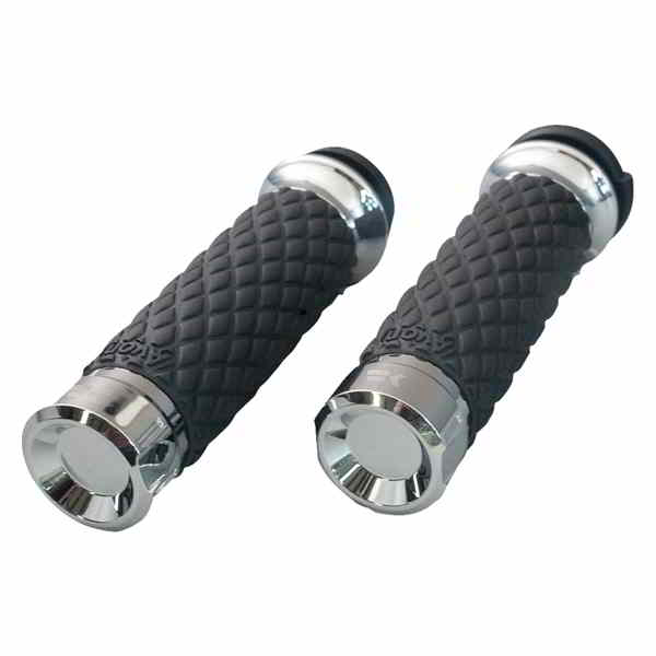 【並行輸入品】 クロームワークス グリップ - クラシック - カスタムコンター - ダイヤモンド - クローム 500305 06303306