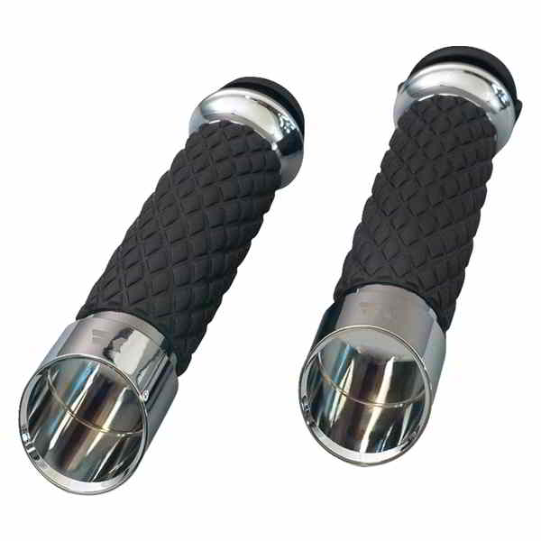 【並行輸入品】 クロームワークス グリップ - エッジ - カスタムコンター - ダイヤモンド - クローム 500315 06303308