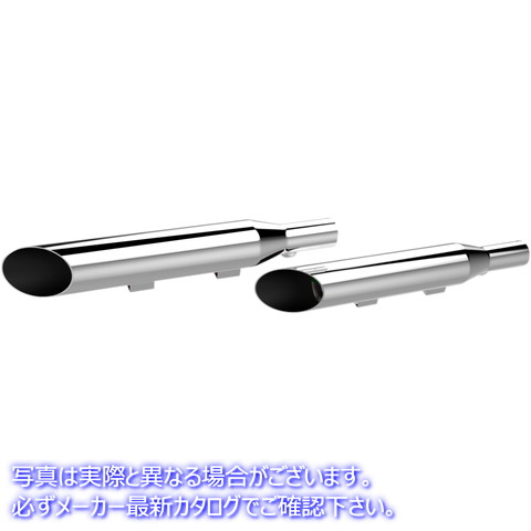 取寄せ HP-Plus 3 スリップオンマフラー クロームワークス 3 HP-Plus? Slip-On Mufflers - Slash-Cut - Chrome - XL 202390 18010658