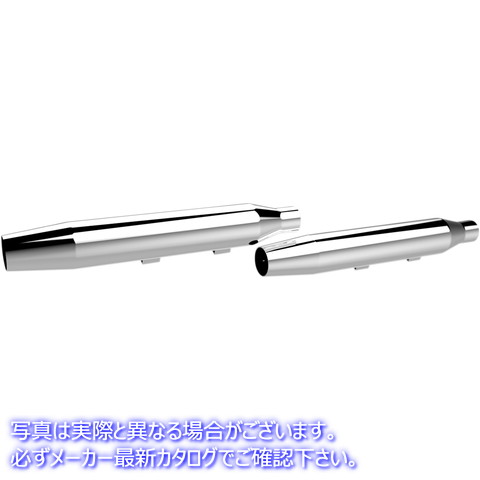 取寄せ HP-Plus 3 スリップオンマフラー クロームワークス 3 HP-Plus? Slip-On Mufflers - Tapered - Chrome - XL 202495 18010694