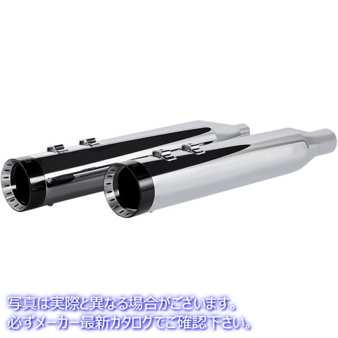 取寄せ HP-PLUS 4.5 スリップオンマフラー クロームワークス 4-1/2 HP-Plus? Slip-On Mufflers - Chrome with Turbine - Touring 202770 18011257