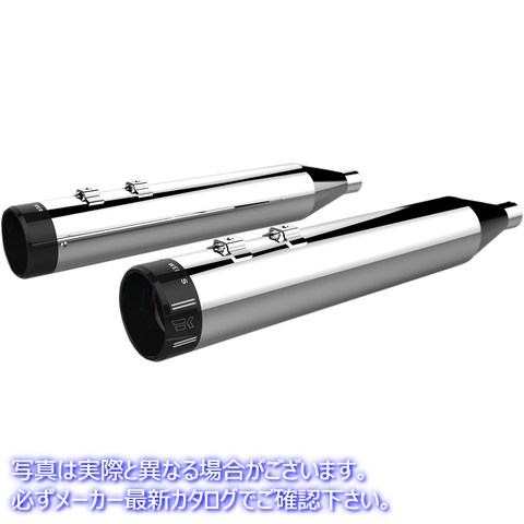 取寄せ HP-PLUS 4.5 スリップオンマフラー クロームワークス 4-1/2 HP-Plus? Slip-On Mufflers - Chrome with Klassic Tip 202775 18011284