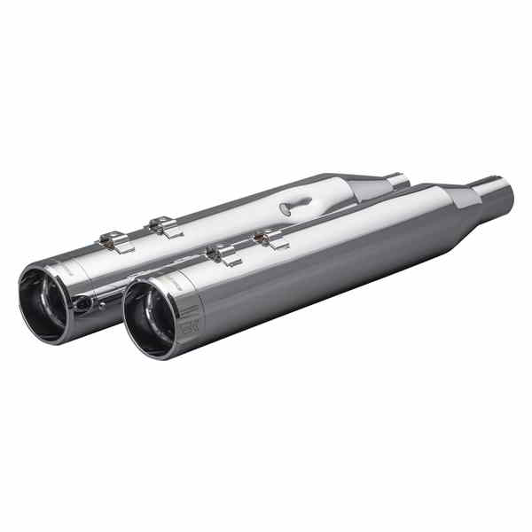 取寄せ 4-1/2 インチ HP-Plus? スリップオン マフラー クロームワークス 4-1/2 HP-Plus? Slip-On Mufflers - Chrome Klassic Tip 202925 18011771