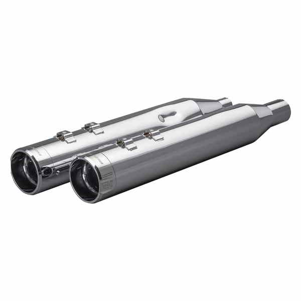 取寄せ 4-1/2 インチ HP-Plus? スリップオン マフラー クロームワークス 4-1/2 HP-Plus? Slip-On Mufflers - Chrome Klassic Tip 202975 18011772