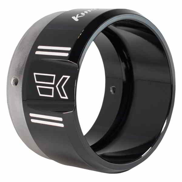 取寄せ 4-1/2インチ クラシックチップ - 左 - ブラックパウダーコート クロームワークス 4-1/2 Klassic Tip - Left - Black Powdercoat 200658P 18611452