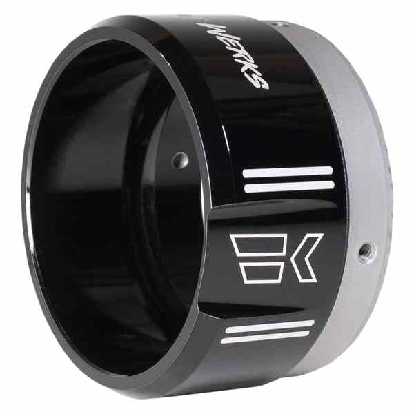 取寄せ 4-1/2インチ クラシックチップ - 右 - ブラックパウダーコート クロームワークス 4-1/2 Klassic Tip - Right - Black Powdercoat 200659P 18611453