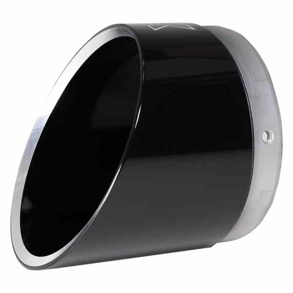 取寄せ 交換用エンドキャップ - エッジ - 4-1/2インチ - ブラック クロームワークス Replacement End Cap - Edge - 4-1/2 - Black 200714P 18611456