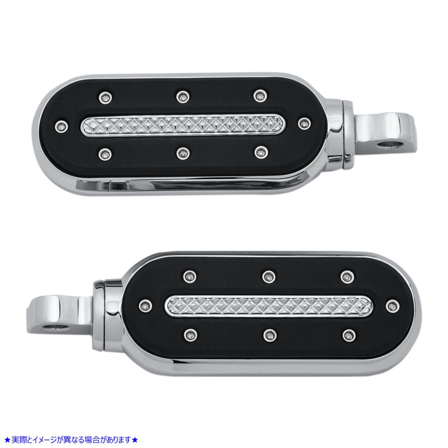 取寄せ ヘビーインダストリーシフトフットペグ - アダプター付き - クローム クリヤキン Heavy Industry Shift Footpegs - With Adapter - Chrome KUR7031 16201676