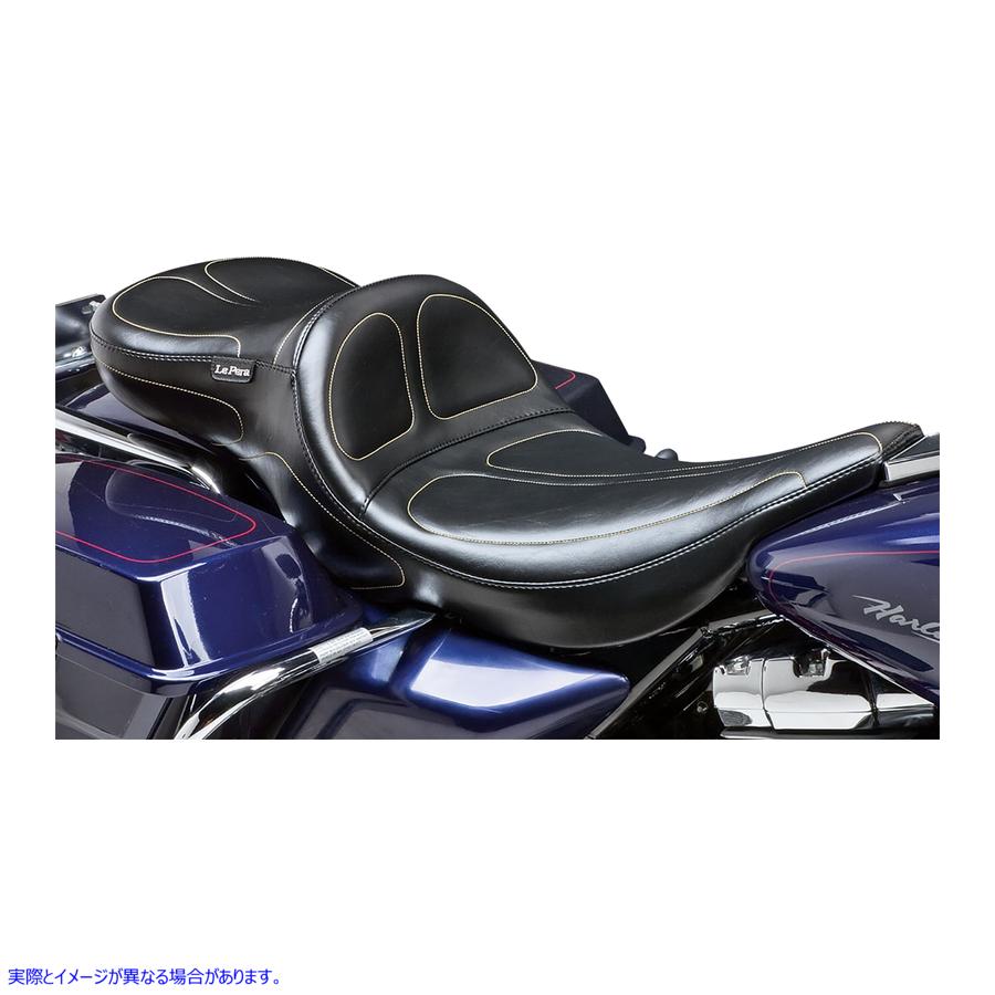 取寄せ マーベリック・パパの長い足の座席 ラペラ Maverick Daddy Long Legs Seat - Black - Stitched - FLHR '02-'07 LH-957RKDL 08010496