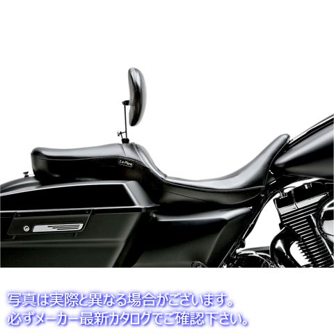 取寄せ マーベリック2アップシート ラペラ Maverick Seat - With Backrest - Smooth - Black - FL '08-'23 LK-957BRS 08010704