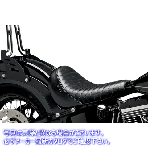 取寄せ ベアボーンソロシート ラペラ Bare Bones Solo Seat - Pleated - Black - FLS/FXS '11-'15 LKS-007PT 08020756