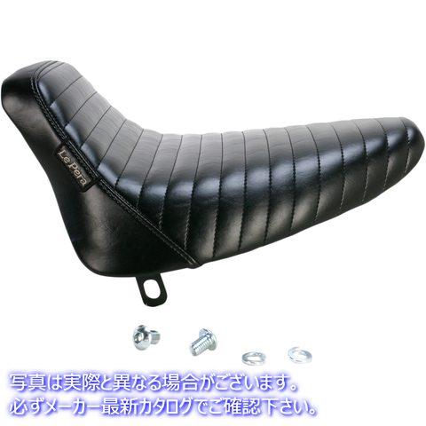 取寄せ ベアボーンソロシート ラペラ Bare Bones Solo Seat - Pleated - Black - Softail '84-'99 LN-007PT 08020817