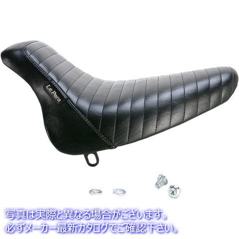 取寄せ ベアボーンソロシート ラペラ Bare Bones Solo Seat - Pleated - Black - Softail '00-'07 LX-007PT 08020819