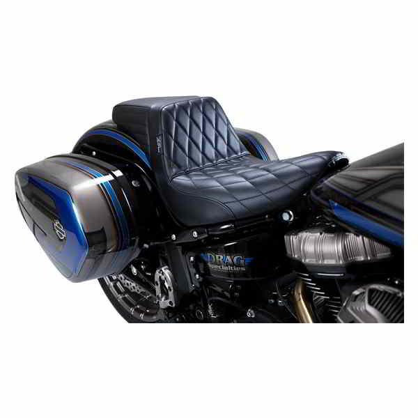 取寄せ キックフリップシート - ダイヤモンド ラペラ Kickflip Seat - Diamond - Black - Softail '18-'23 LYR-590DM 08021350