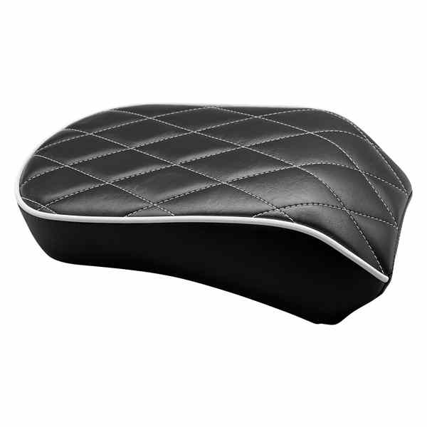 取寄せ ベアボーンズ ピリオンパッド - ホワイトダイヤモンド - ブラック - FLDE/FLHC 18-23 ラペラ Bare Bones Pillion Pad - White Diamond - Black - FLDE/FLHC '18-'23 LYX-007PDMWTP 08021476