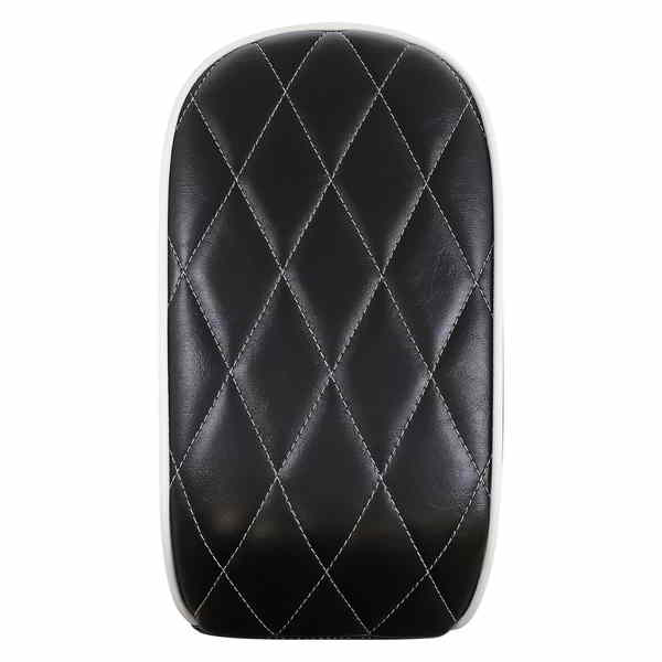 取寄せ ベアボーンズ ピリオンパッド - ホワイトダイヤモンド - ブラック - FL/FX 18-23 ラペラ Bare Bones Pillion Pad - White Diamond - Black - FL/FX '18-'23 LY-007PDMWTP 08021479