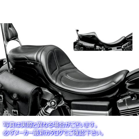 取寄せ マーベリック・パパの長い足の座席 ラペラ Maverick Daddy Long Legs Seat - Black - Stitched - FXD/FLD '06-'17 LK-970DL 08030336