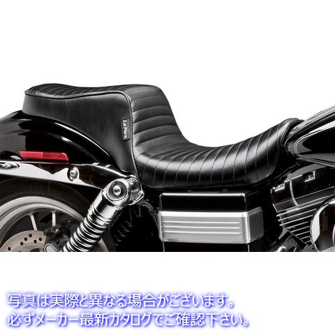 取寄せ チェロキー2アップシート ラペラ Cherokee Seat - Pleated - Black - FXDWG '96-'03 LN-023PT 08030538