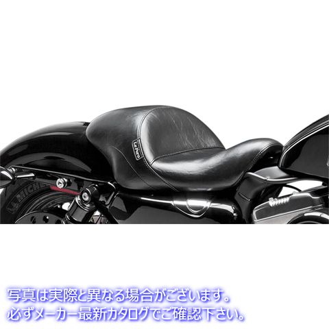 取寄せ フロントソロシートのアビエーター ラペラ Aviator Up Front Solo Seat - Smooth - Black - XL '04-'22 LFU-316 08040588