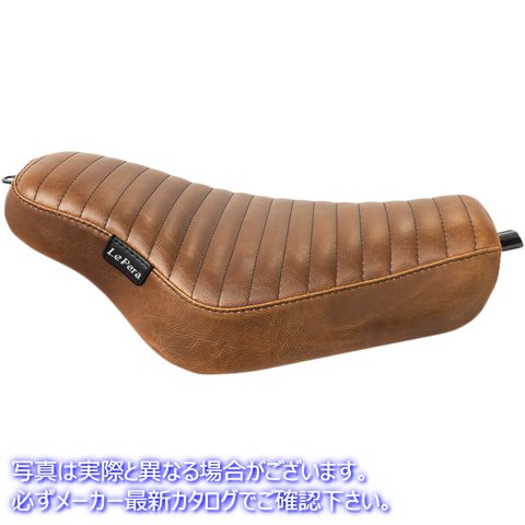 取寄せ ストリーカーシート ラペラ Streaker Solo Seat - Pleated - Brown - XL '04-'23 LK-356PTTDV 08040710