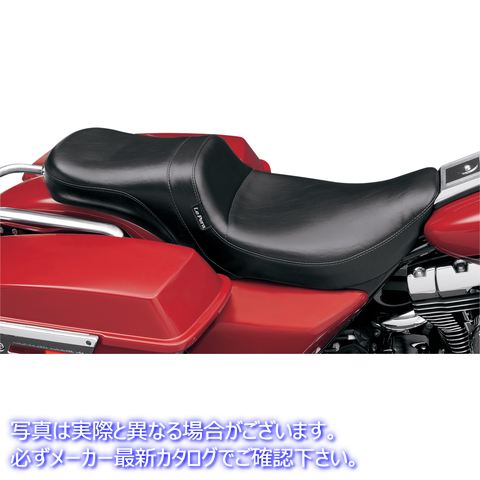 取寄せ デイトナ2アップシート ラペラ Daytona 2-Up Seat - Without Backrest - Smooth - Black - FLHR '02-'07 LH-567RK 19102158