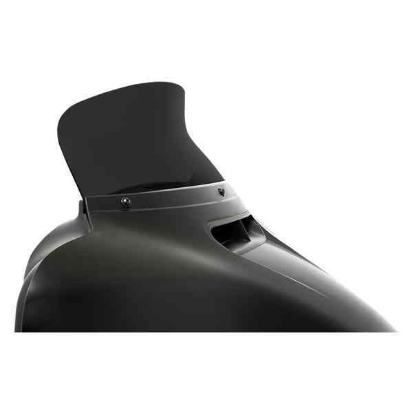 取寄せ スポイラー ウインドシールド - 6-1/2インチ - ダークブラックスモーク - 14-22 FLH メンフィスシェード Spoiler Windshield - 6-1/2 - Dark Black Smoke - '14-'22 FLH MEP84710 23100662