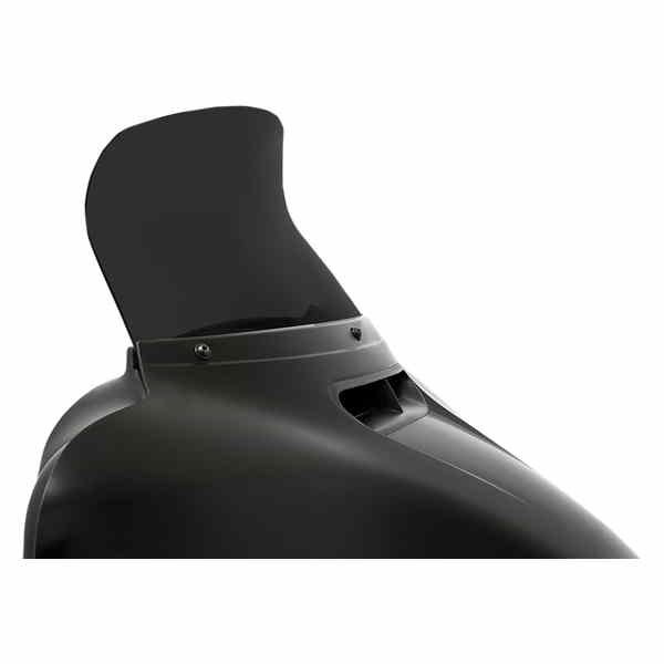 取寄せ スポイラー ウインドシールド - 8-1/2インチ - ダークブラックスモーク - 14-22 FLH メンフィスシェード Spoiler Windshield - 8-1/2 - Dark Black Smoke - '14-'22 FLH MEP84810 23100663