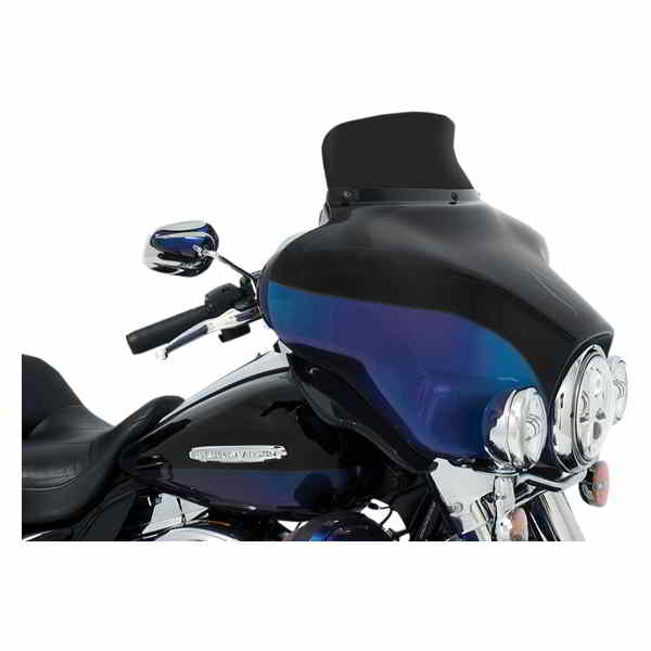 取寄せ スポイラー ウインドシールド - 5インチ - ダークブラックスモーク - 96-13 FLH メンフィスシェード Spoiler Windshield - 5 - Dark Black Smoke - '96-'13 FLH MEP84310 23100664