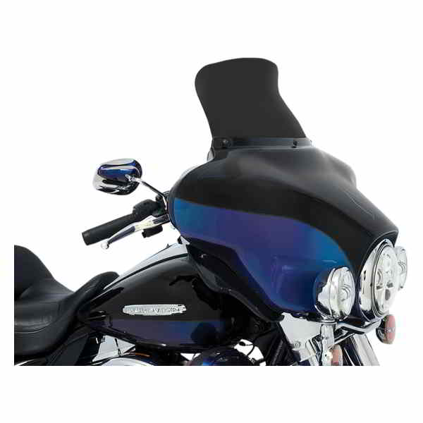 取寄せ スポイラー ウインドシールド - 9インチ - ダークブラックスモーク - 96-13 FLH メンフィスシェード Spoiler Windshield - 9 - Dark Black Smoke - '96-'13 FLH MEP84510 23100666